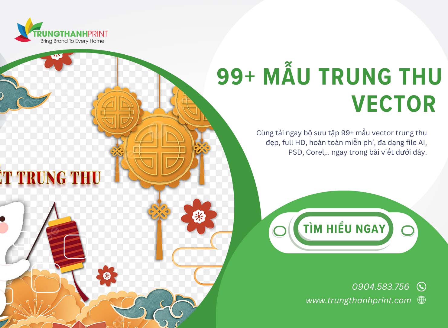 99+ Mẫu Trung Thu Vector Đẹp Miễn Phí {AI, PSD, Corel, ..}