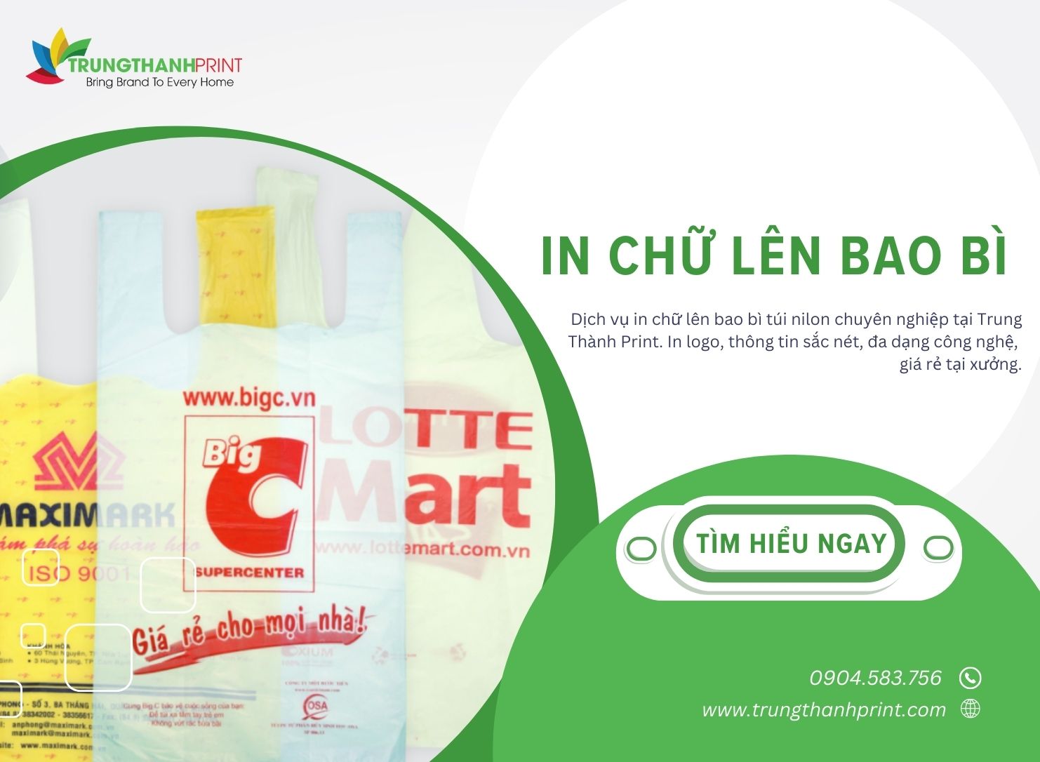 In Chữ Lên Bao Bì 