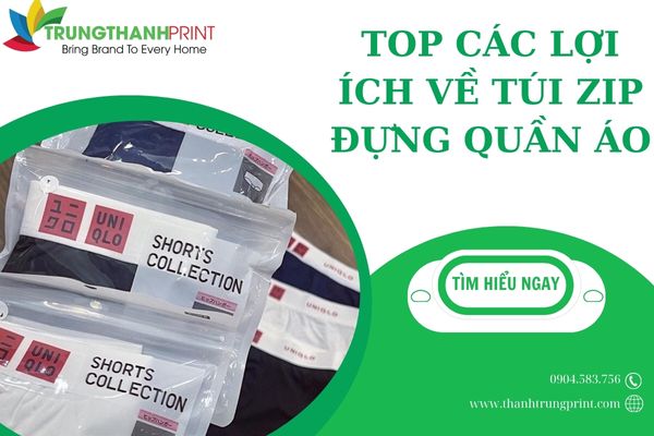 Lợi ích sử dụng túi zip đựng quần áo
