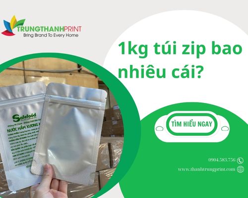 1kg túi zip bao nhiêu cái?